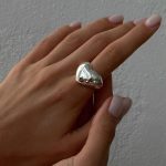 انگشتر نقره زنانه مدل دنیز